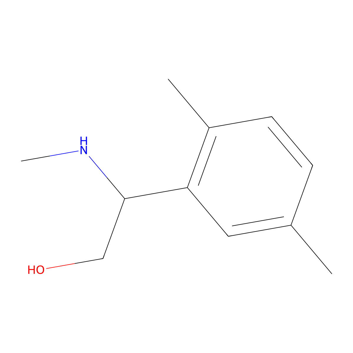 2-(2,5-Dimethylphenyl)-2-(methylamino)ethan-1-OL molecular structure, CAS 1250021-88-5