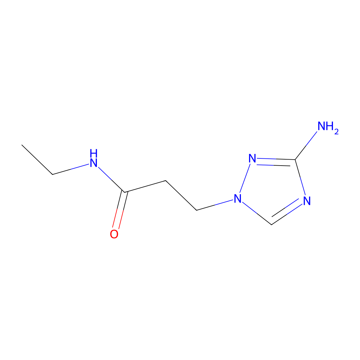 3-(3-Amino-1h-1,2,4-triazol-1-yl)-N-ethylpropanamide molecular structure, CAS 1250024-20-4