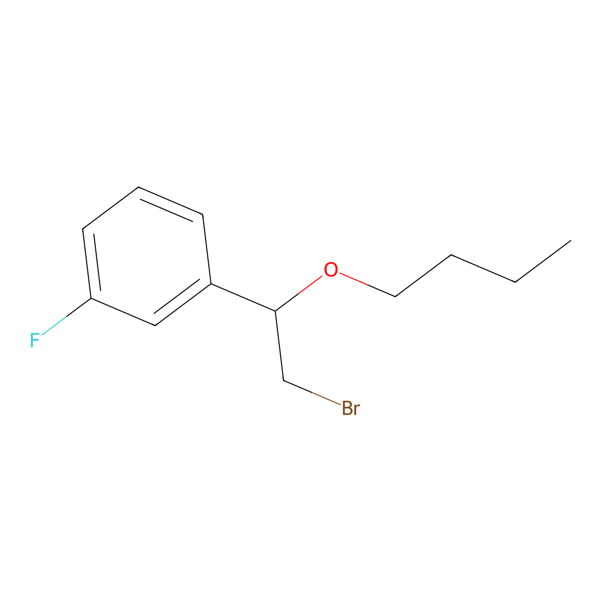 1-(2-Bromo-1-butoxyethyl)-3-fluorobenzene molecular structure, CAS 1250027-91-8