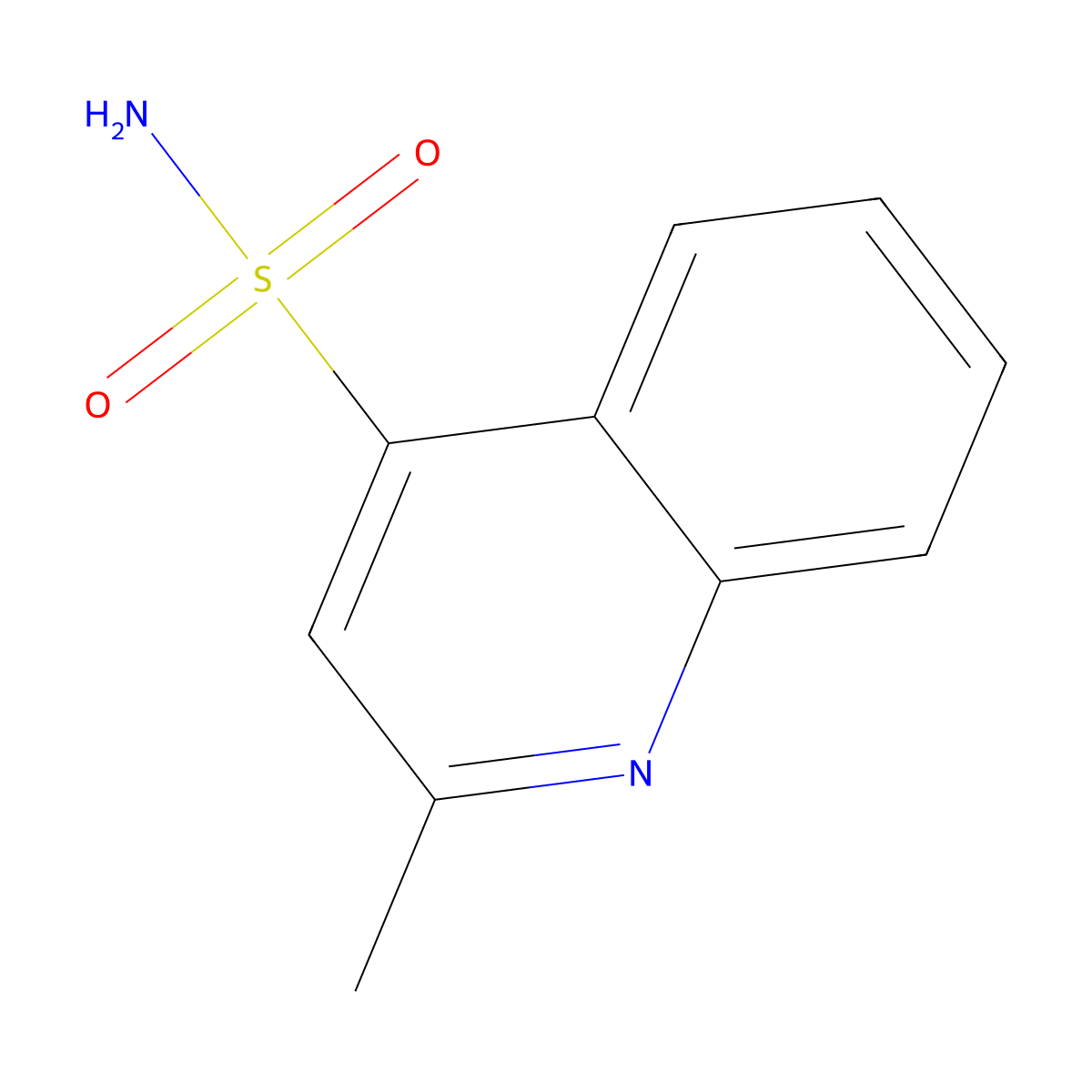 2-Methylquinoline-4-sulfonamide molecular structure, CAS 1250036-14-6