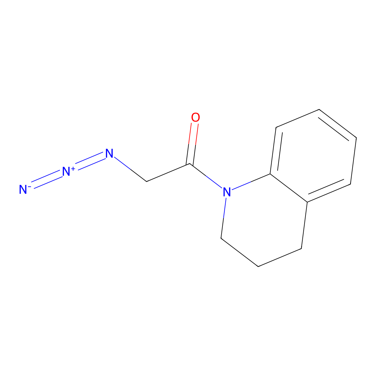 1-(Azidoacetyl)-1,2,3,4-tetrahydroquinoline molecular structure, CAS 1250037-97-8
