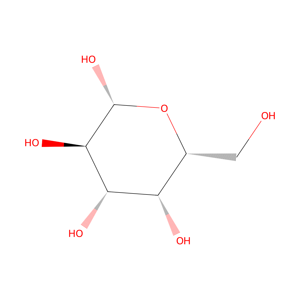 beta-D-Galactopyranose molecular structure, CAS 125004-35-5