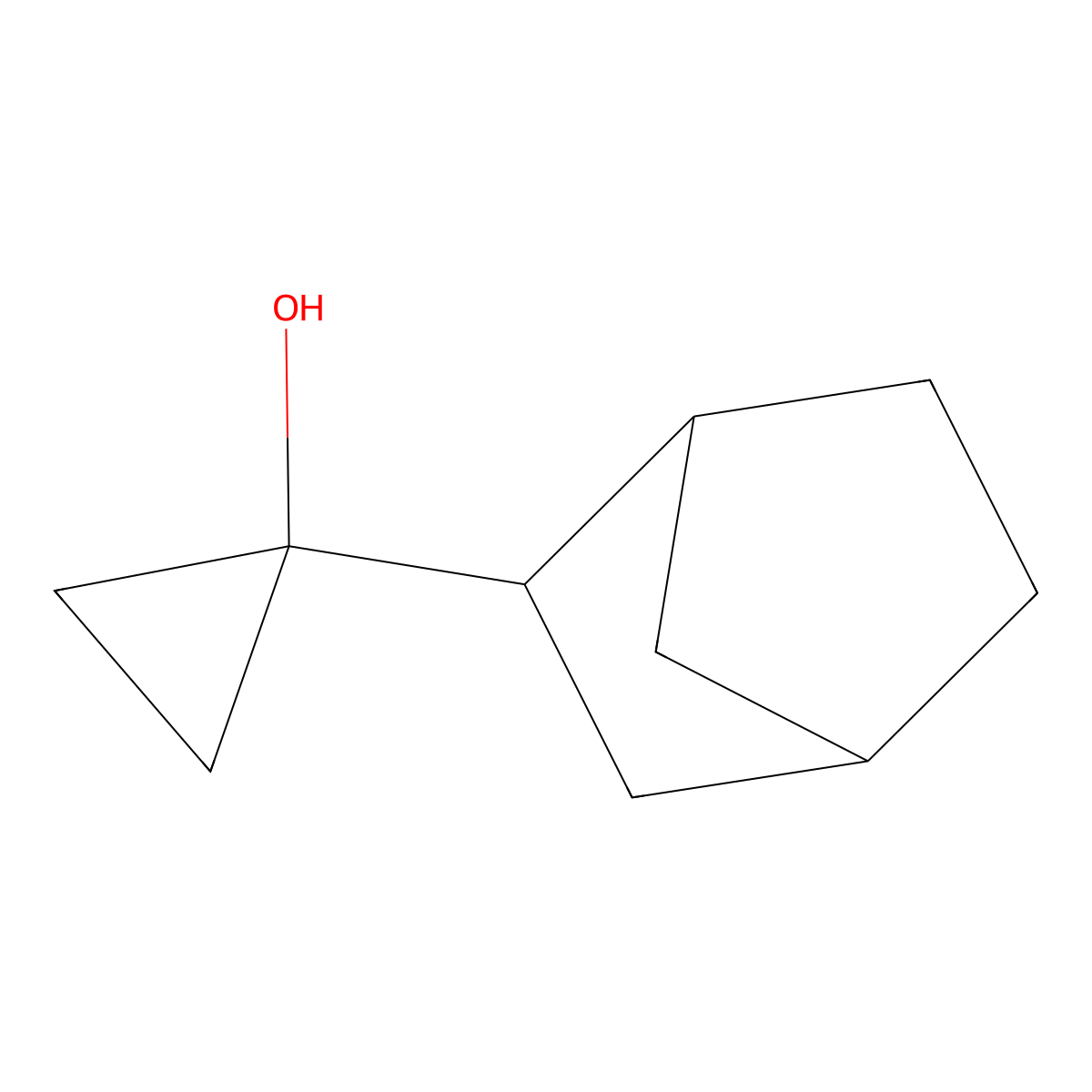 1-(Bicyclo[2.2.1]heptan-2-yl)cyclopropan-1-ol molecular structure, CAS 1250045-66-9