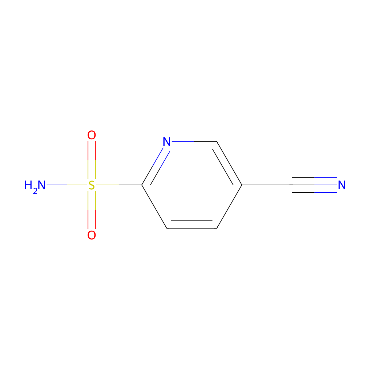 5-Cyanopyridine-2-sulfonamide molecular structure, CAS 1250047-59-6