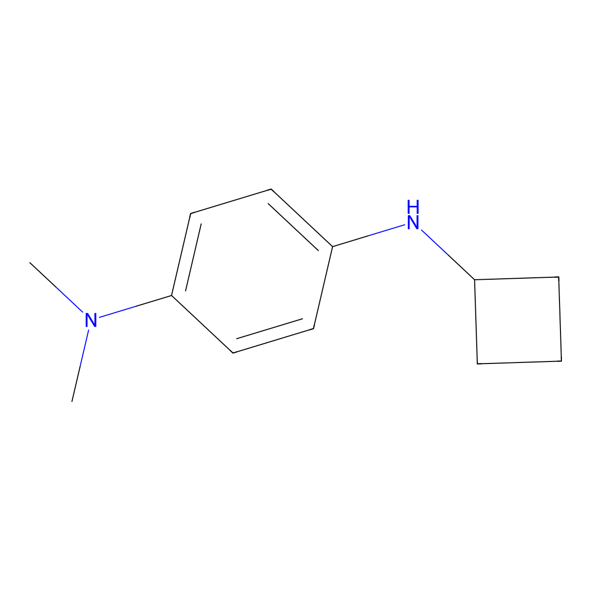 N4-cyclobutyl-N1,N1-dimethylbenzene-1,4-diamine molecular structure, CAS 1250052-25-5