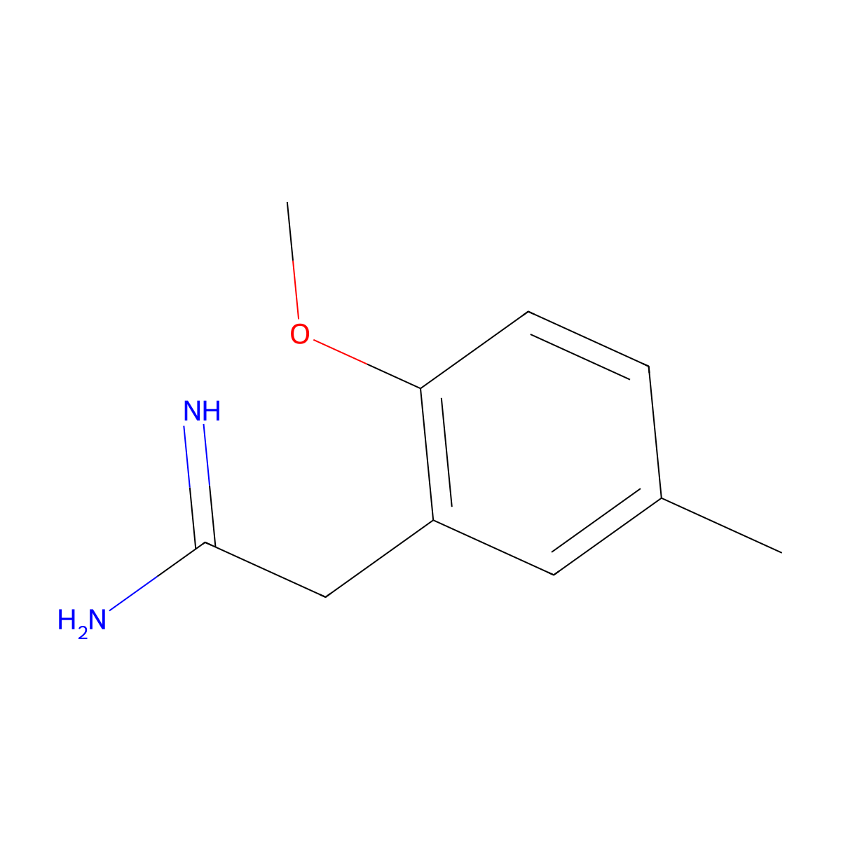 2-(2-Methoxy-5-methylphenyl)acetimidamide molecular structure, CAS 1250055-87-8