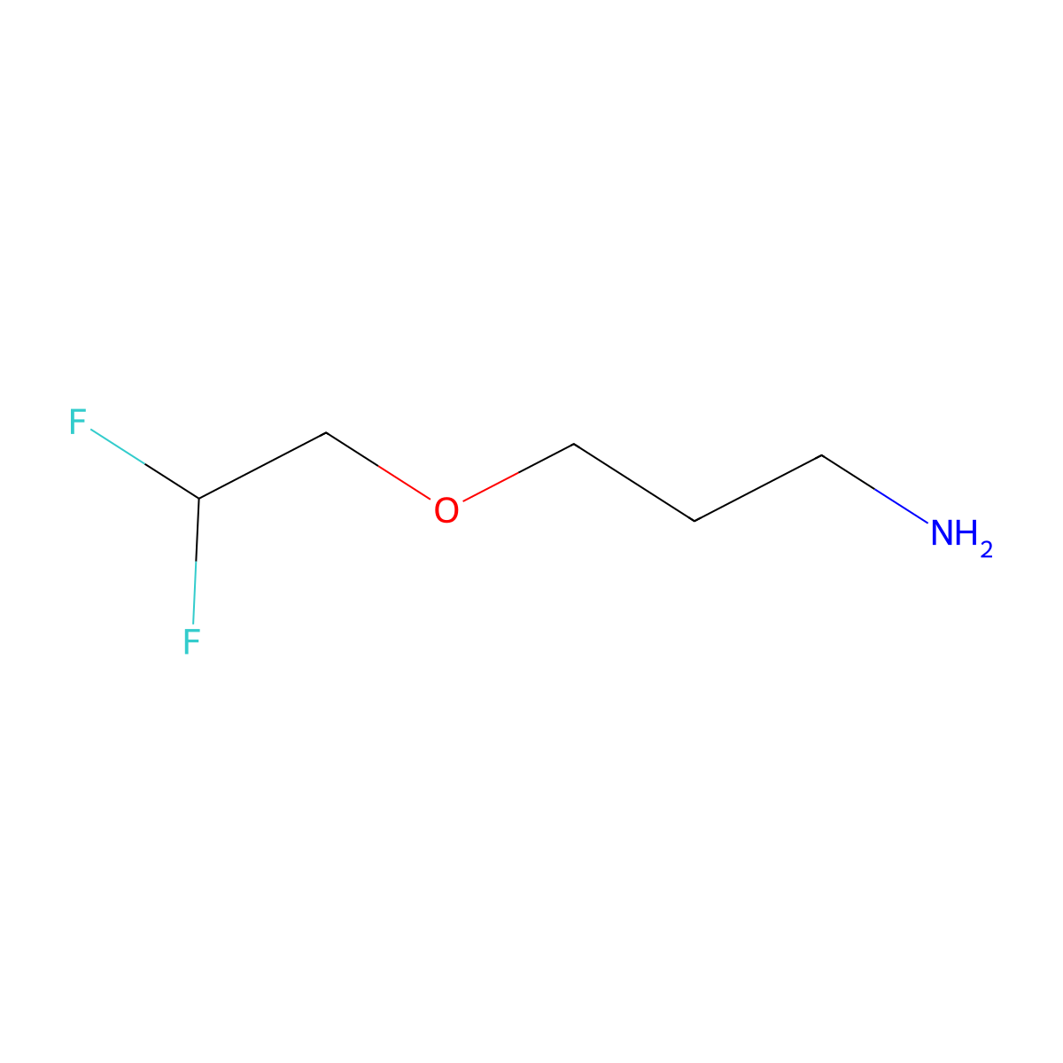 3-(2,2-Difluoroethoxy)propan-1-amine molecular structure, CAS 1250067-99-2
