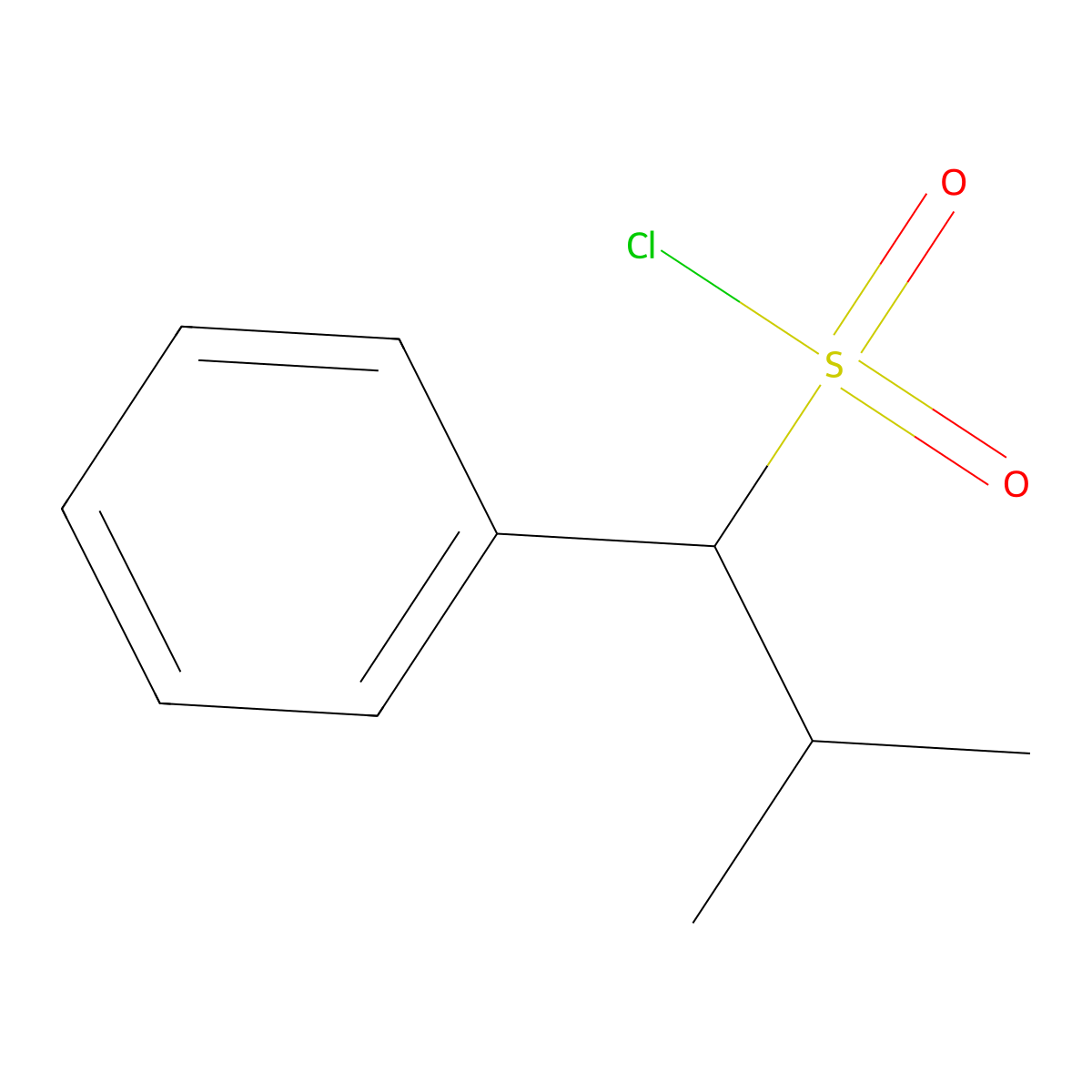 2-Methyl-1-phenylpropane-1-sulfonyl chloride molecular structure, CAS 1250082-41-7
