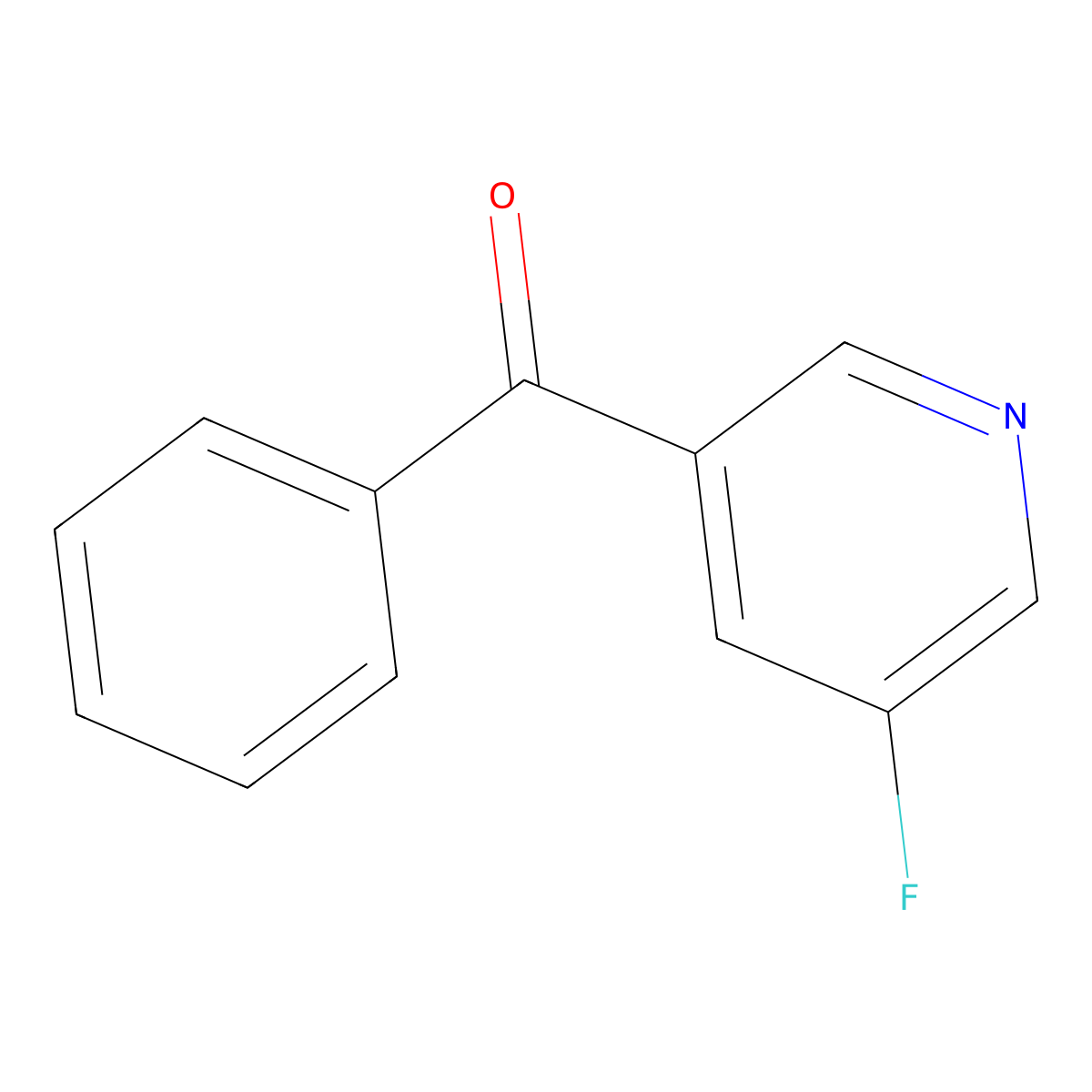 3-Benzoyl-5-fluoropyridine molecular structure, CAS 1250086-52-2