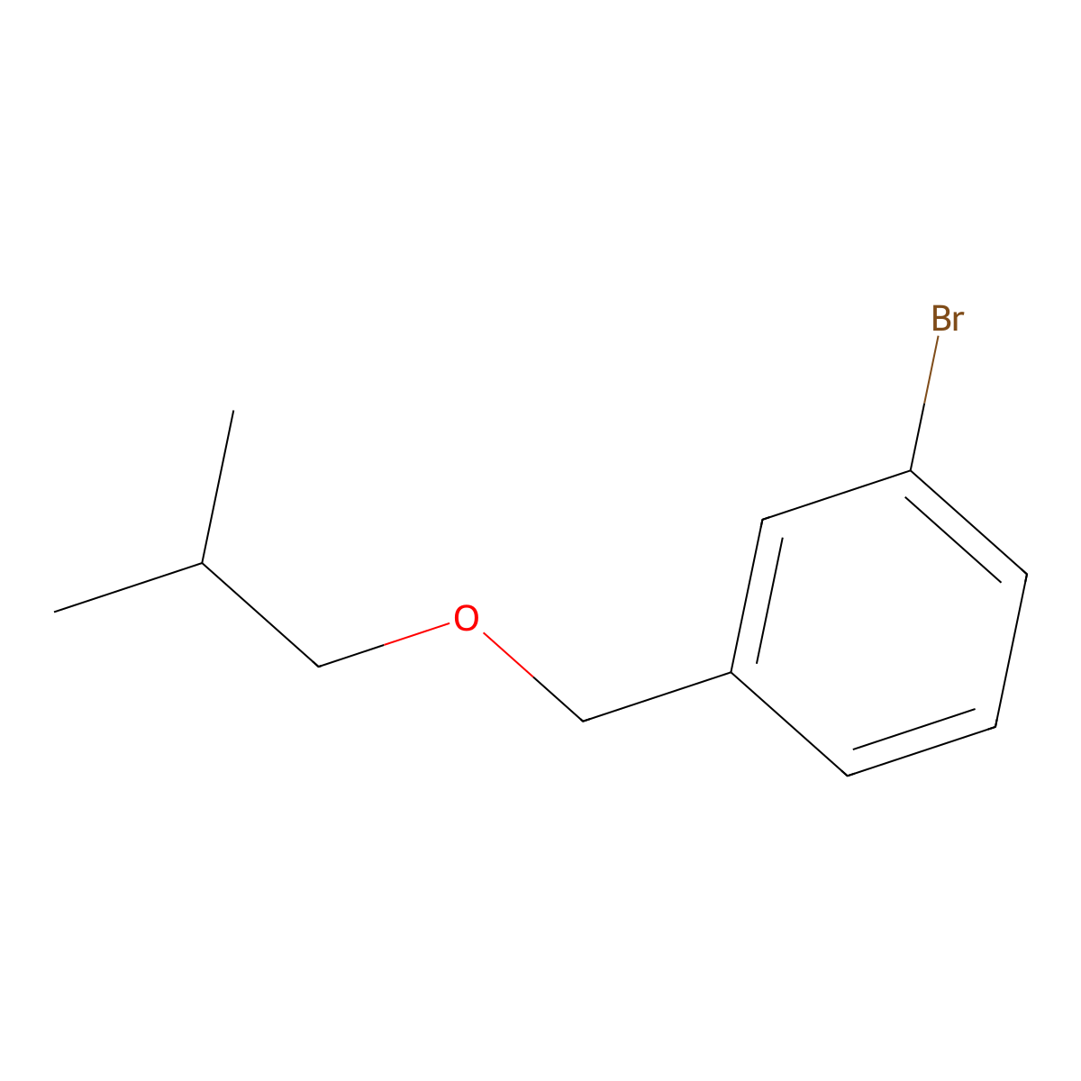 1-Bromo-3-[(2-methylpropoxy)methyl]benzene molecular structure, CAS 1250097-04-1