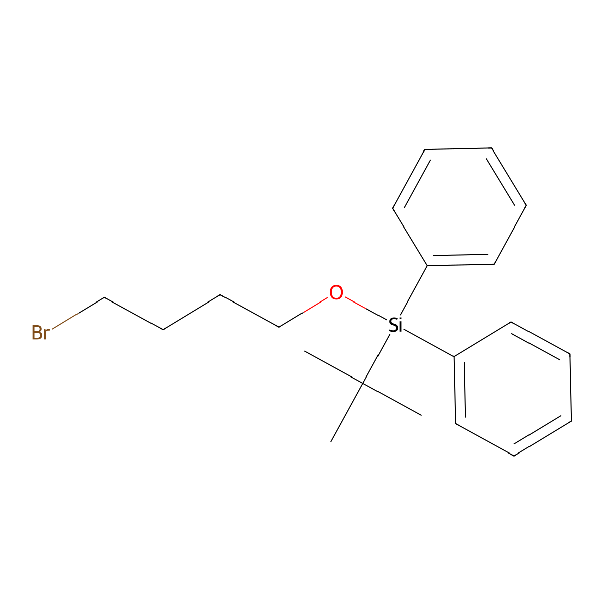 (4-Bromobutoxy)(tert-butyl)diphenylsilane molecular structure, CAS 125010-58-4
