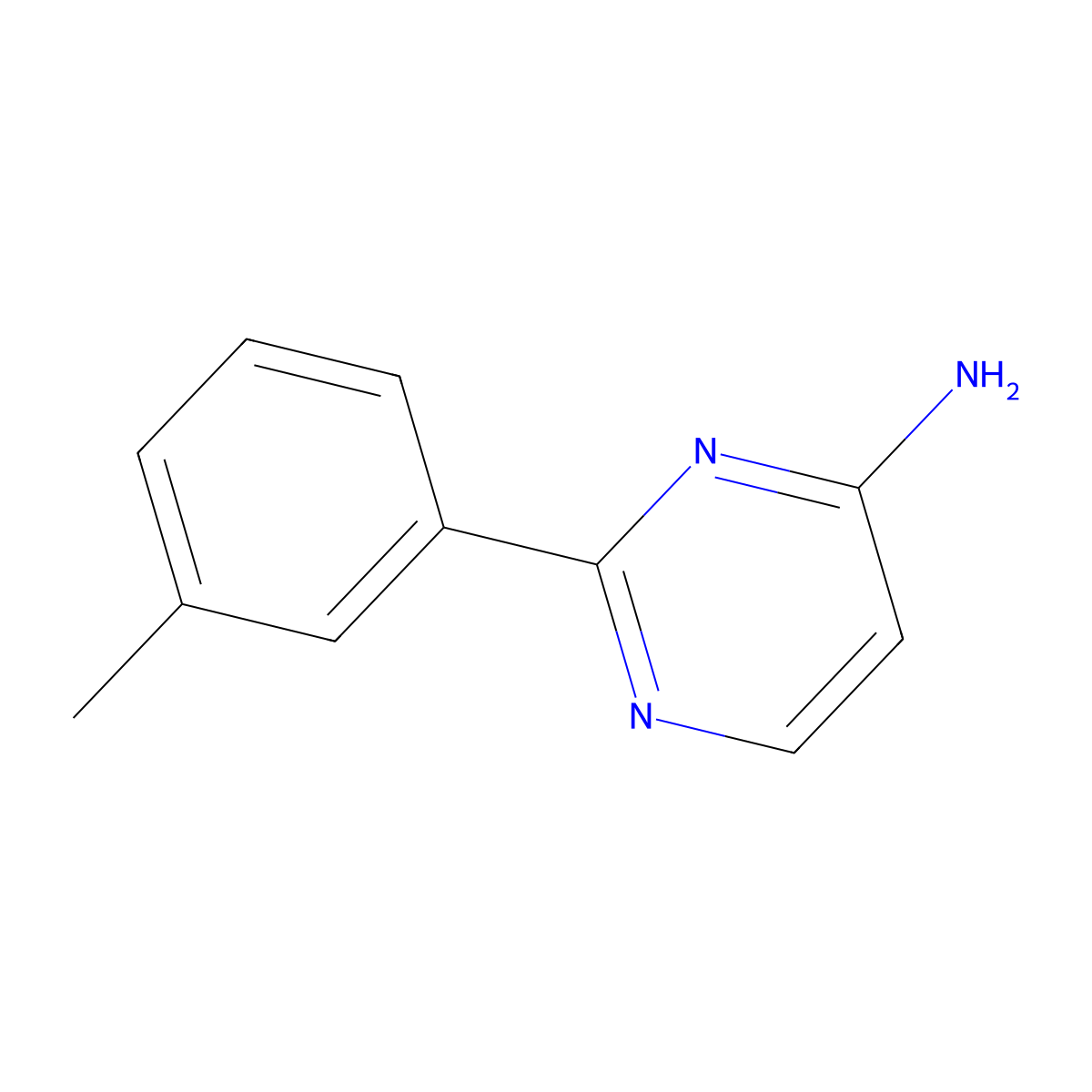4-Amino-2-(3-tolyl)pyrimidine molecular structure, CAS 1250100-53-8