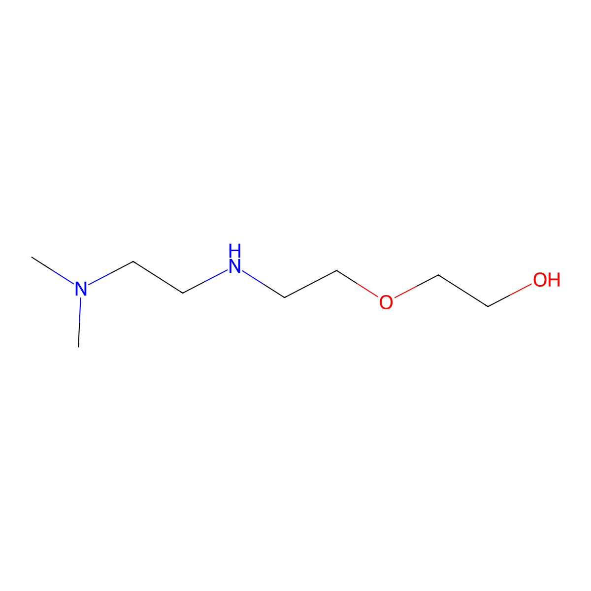 2-(2-{[2-(Dimethylamino)ethyl]amino}ethoxy)ethan-1-ol molecular structure, CAS 1250107-85-7