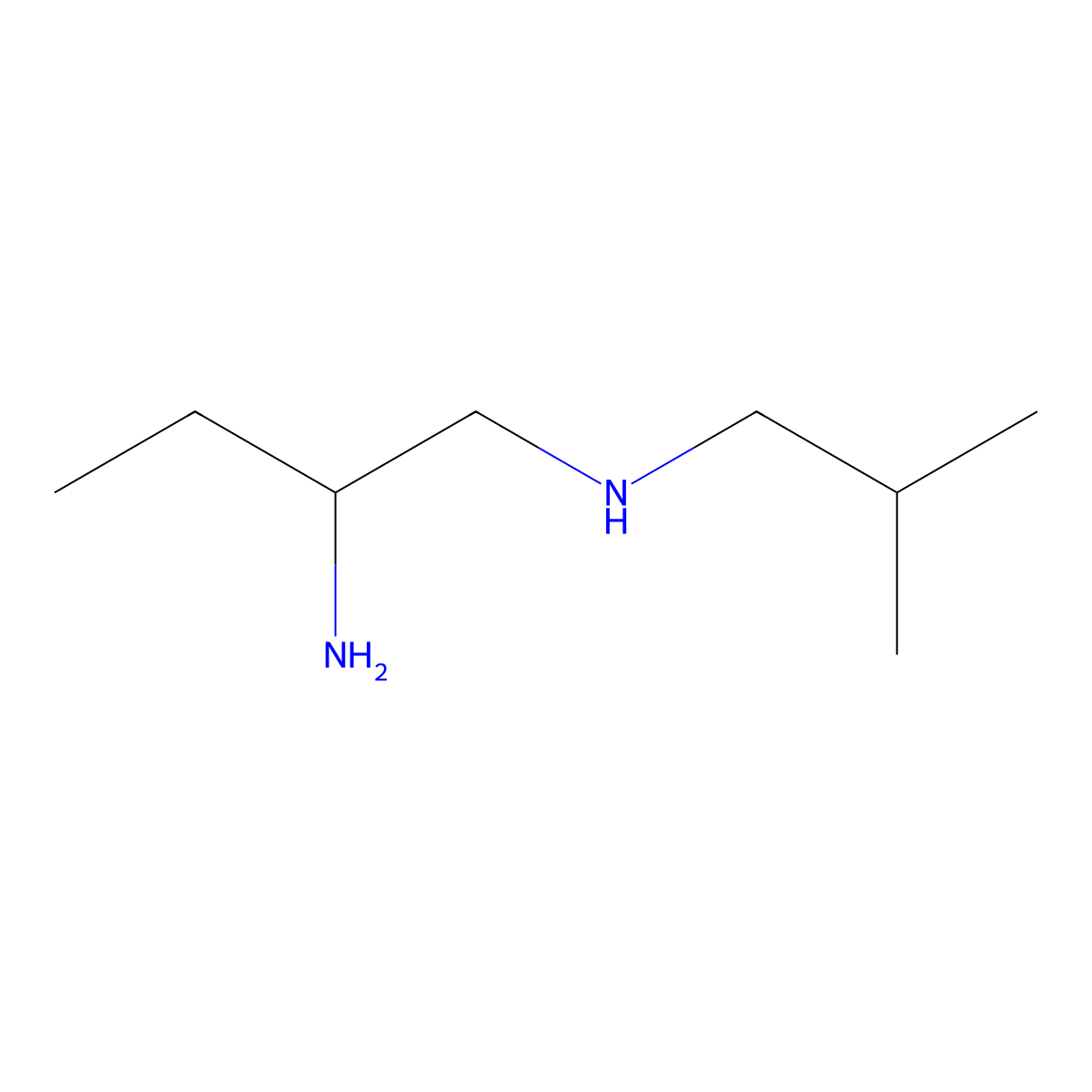 (2-Aminobutyl)(2-methylpropyl)amine molecular structure, CAS 1250109-99-9