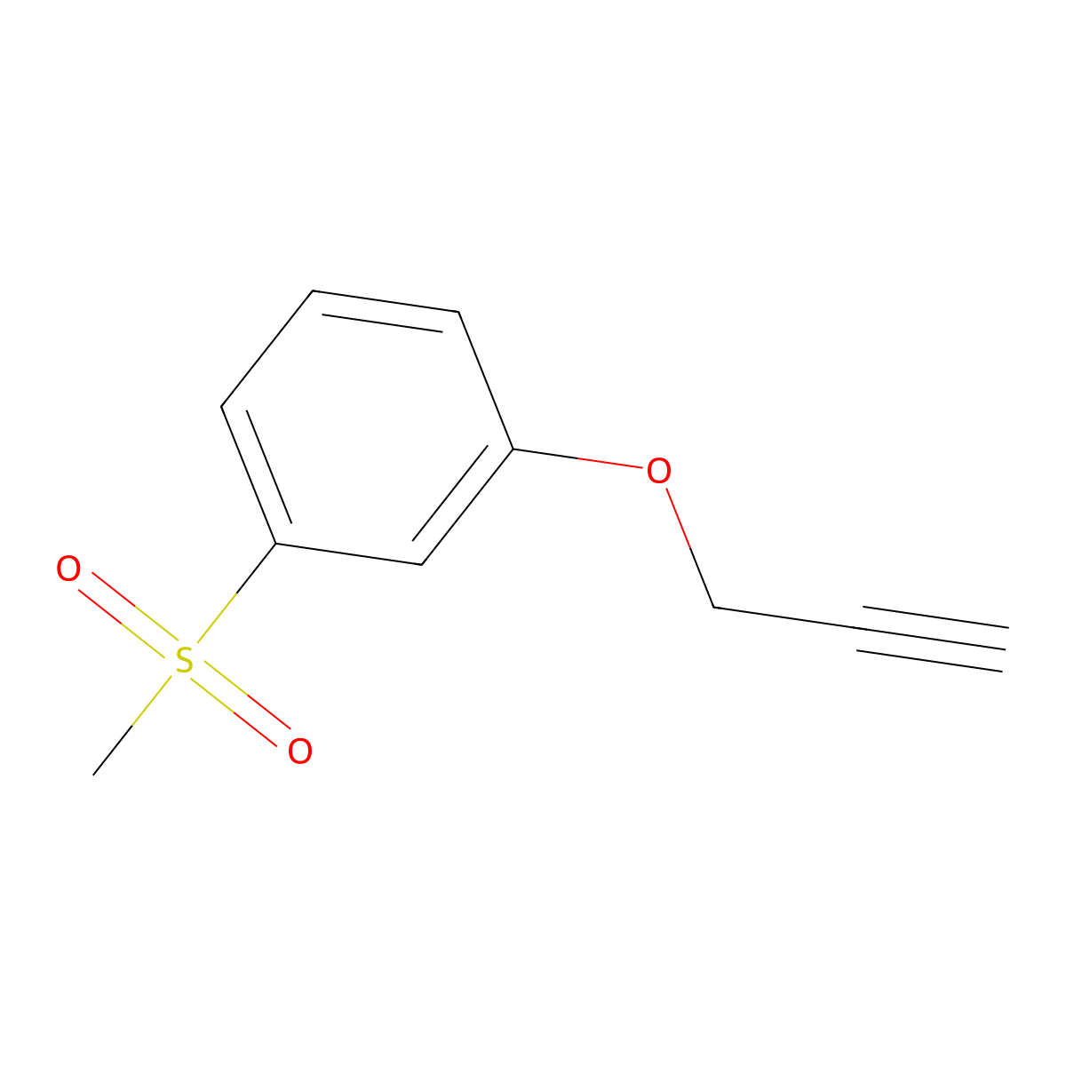 1-Methanesulfonyl-3-(prop-2-yn-1-yloxy)benzene molecular structure, CAS 1250110-16-7