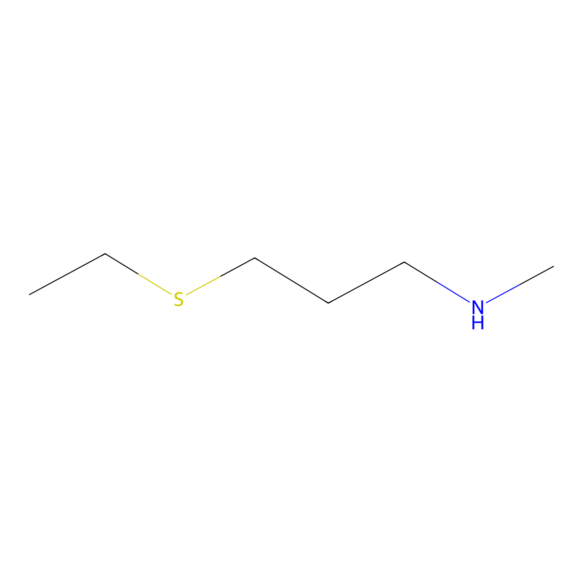 [3-(Ethylsulfanyl)propyl](methyl)amine molecular structure, CAS 1250116-89-2