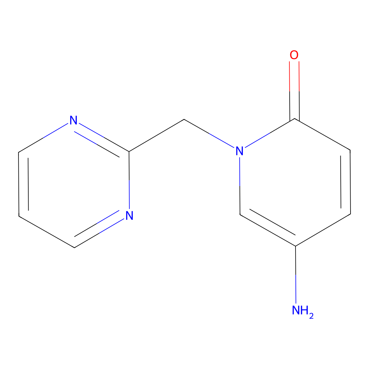 5-Amino-1-(pyrimidin-2-ylmethyl)pyridin-2(1h)-one molecular structure, CAS 1250124-57-2
