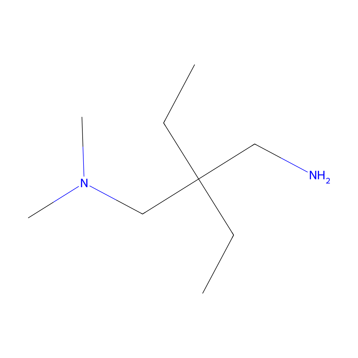 [2-(Aminomethyl)-2-ethylbutyl]dimethylamine molecular structure, CAS 1250130-03-0
