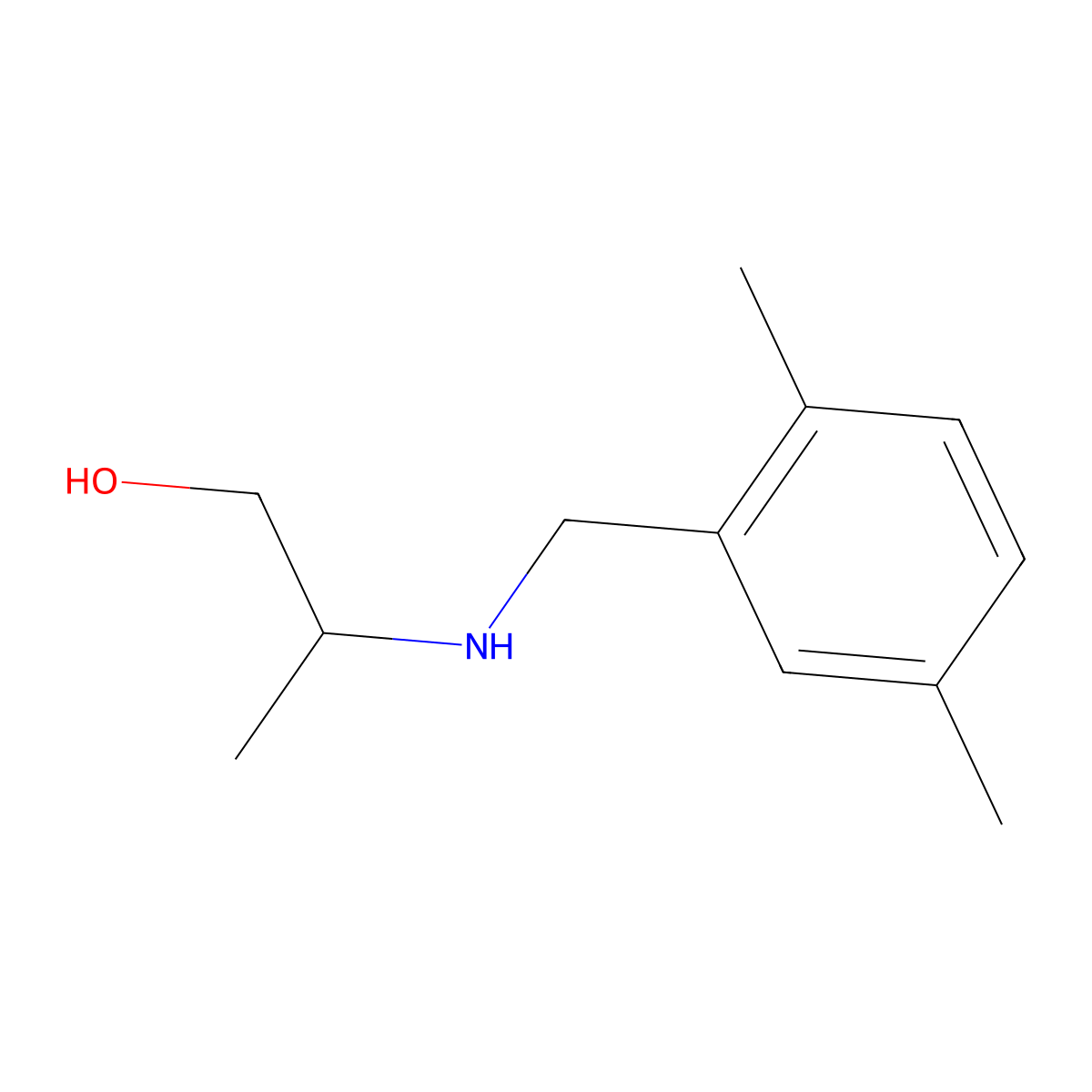 2-{[(2,5-Dimethylphenyl)methyl]amino}propan-1-ol molecular structure, CAS 1250134-49-6