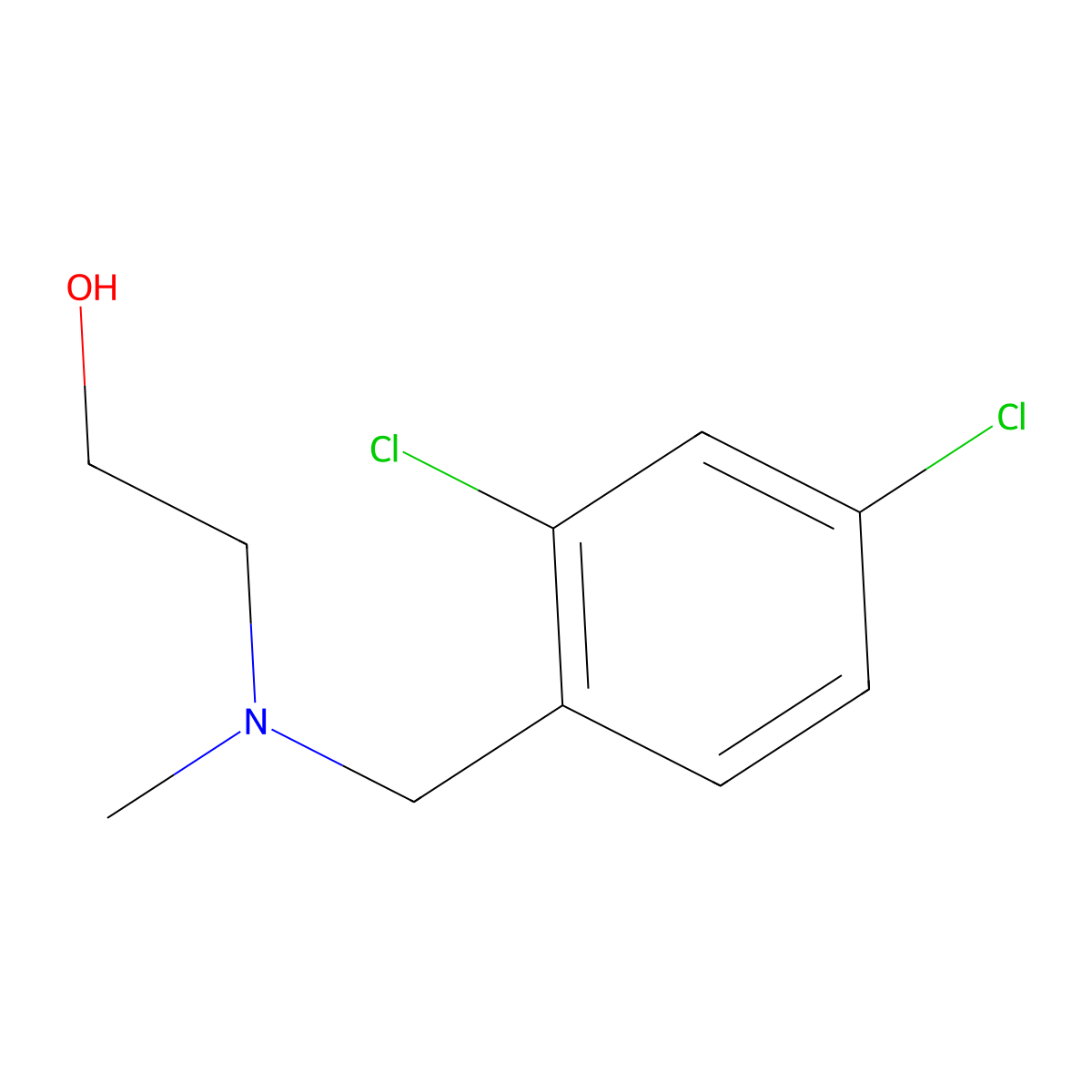 2-[(2,4-Dichloro-benzyl)-methyl-amino]-ethanol molecular structure, CAS 1250137-33-7
