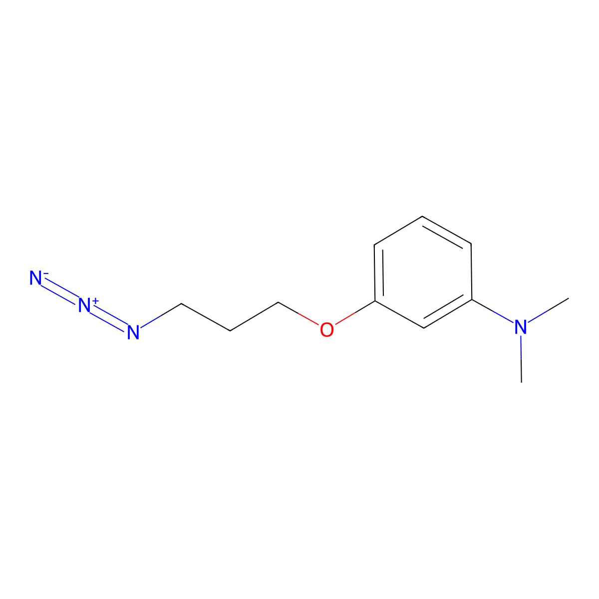 3-(3-azidopropoxy)-N,N-dimethylaniline molecular structure, CAS 1250143-79-3