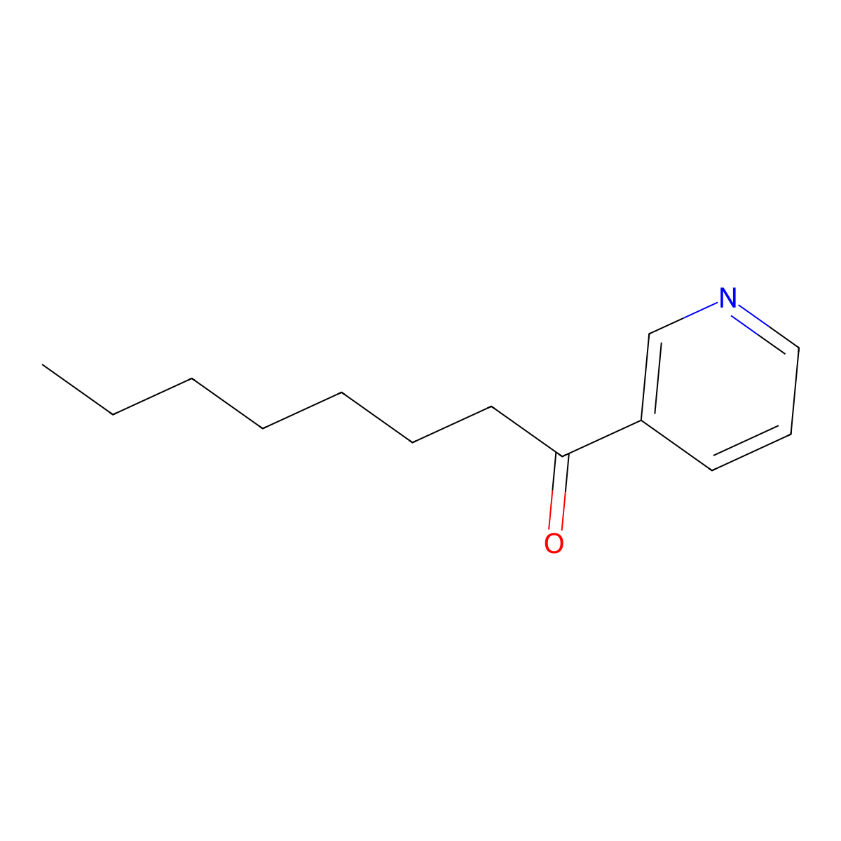 1-(Pyridin-3-yl)octan-1-one molecular structure, CAS 1250146-85-0