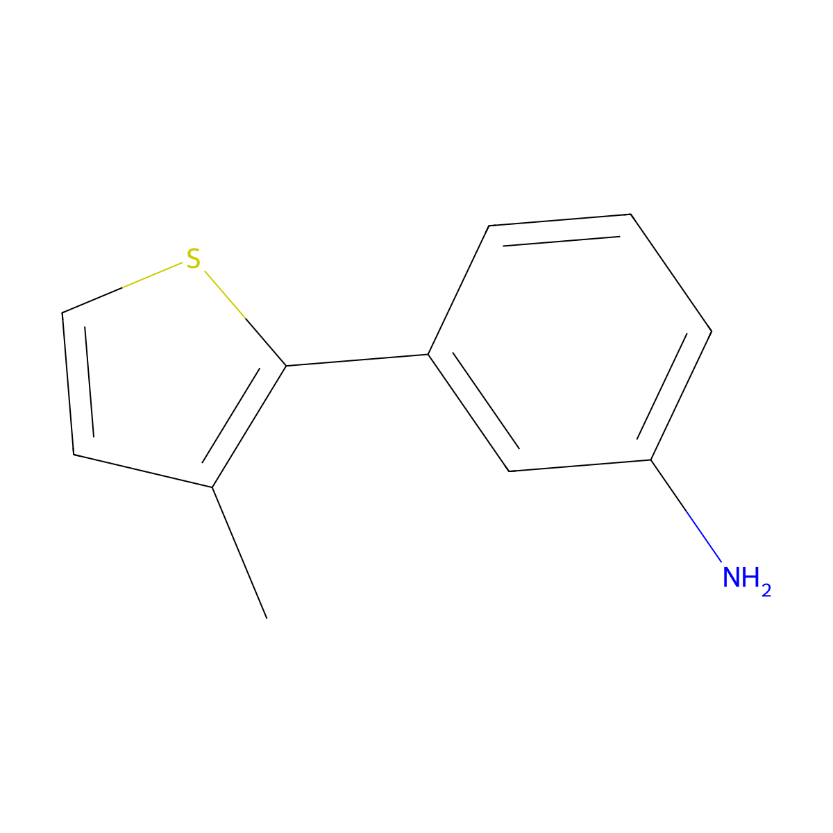 3-(3-Methylthiophen-2-yl)aniline molecular structure, CAS 1250151-23-5