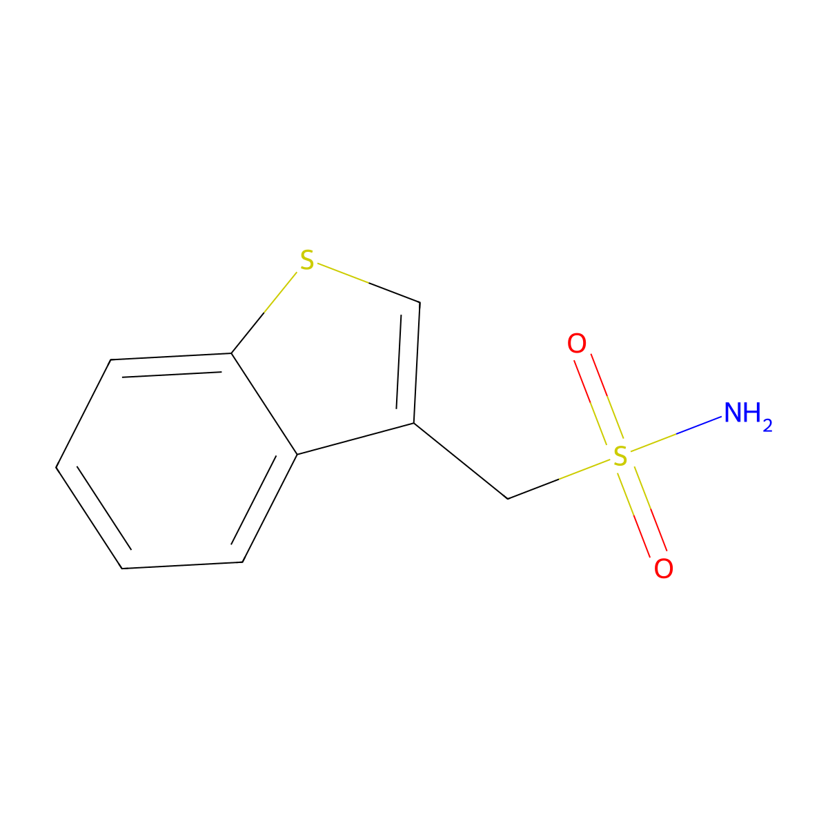 (1-Benzothiophen-3-yl)methanesulfonamide molecular structure, CAS 1250168-67-2