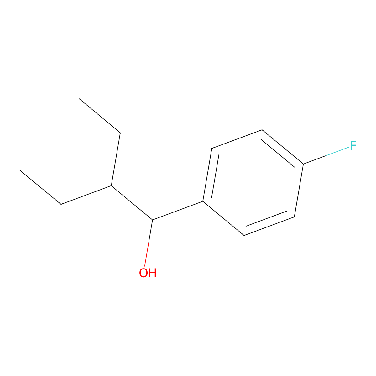 alpha-(1-Ethylpropyl)-4-fluorobenZenemethanol molecular structure, CAS 1250180-76-7