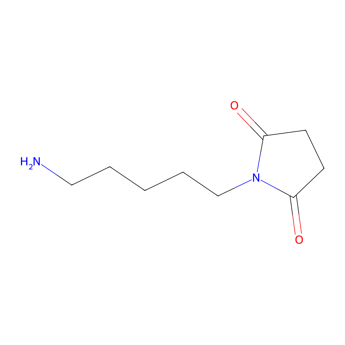 1-(5-Aminopentyl)pyrrolidine-2,5-dione molecular structure, CAS 1250186-12-9