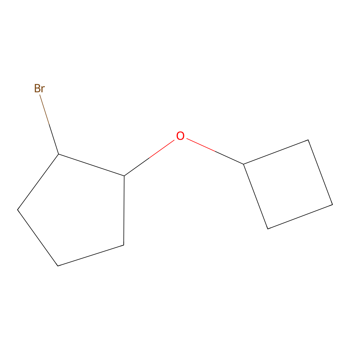 1-Bromo-2-cyclobutoxycyclopentane molecular structure, CAS 1250192-59-6
