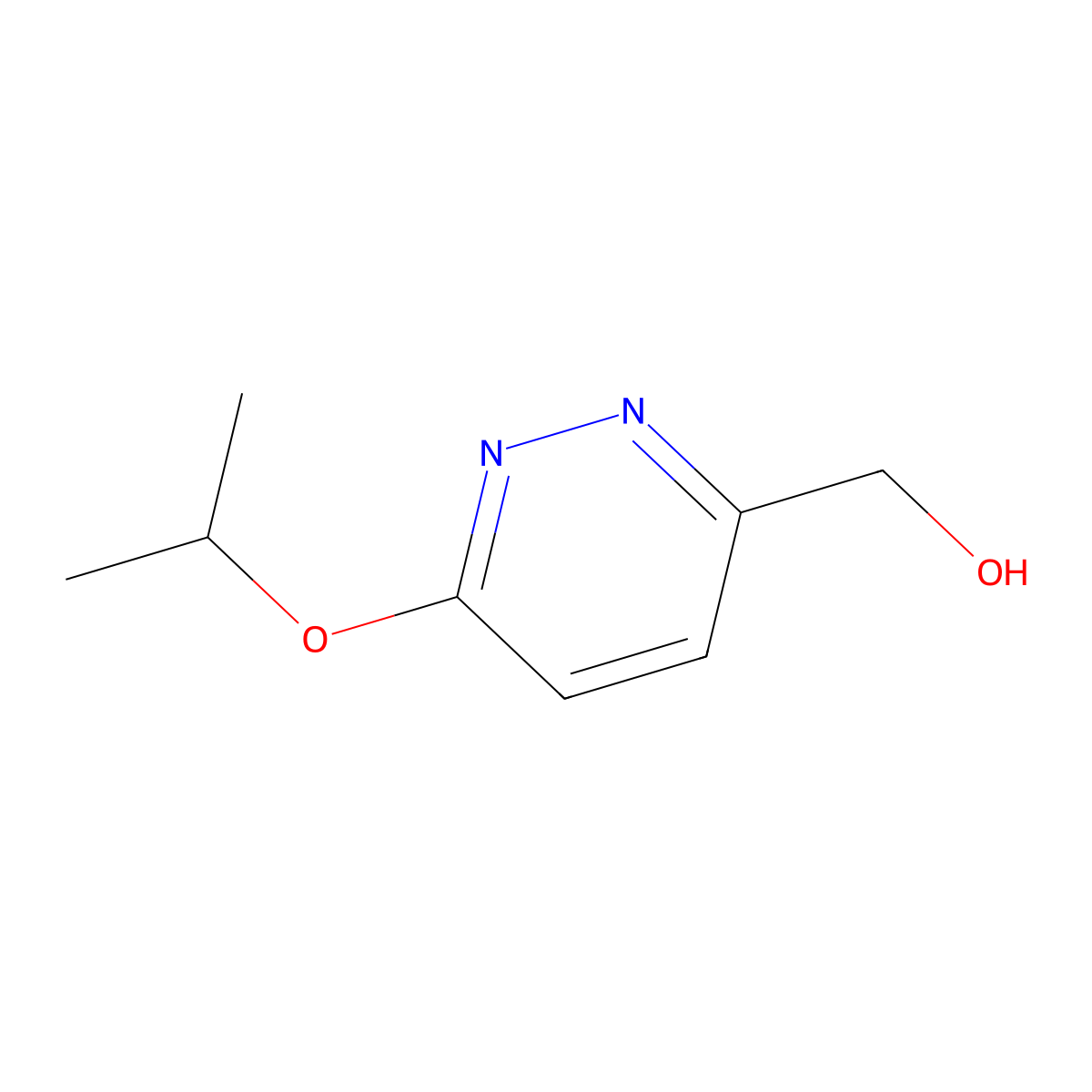 (6-Isopropoxypyridazin-3-yl)methanol molecular structure, CAS 1250193-45-3