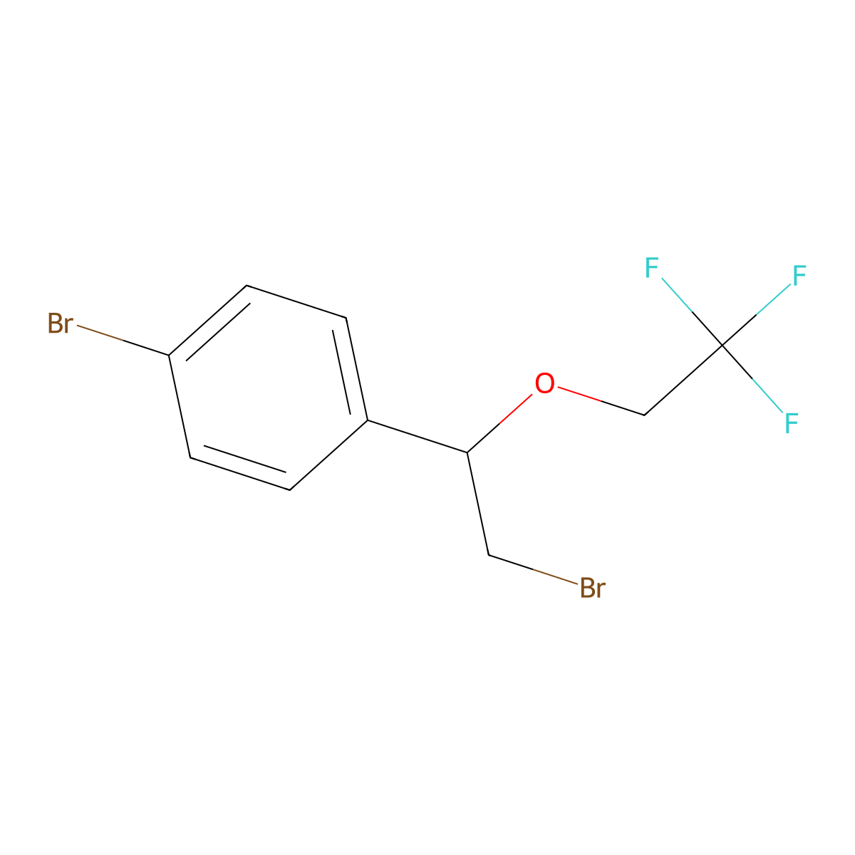 1-Bromo-4-[2-bromo-1-(2,2,2-trifluoroethoxy)ethyl]benzene molecular structure, CAS 1250196-83-8