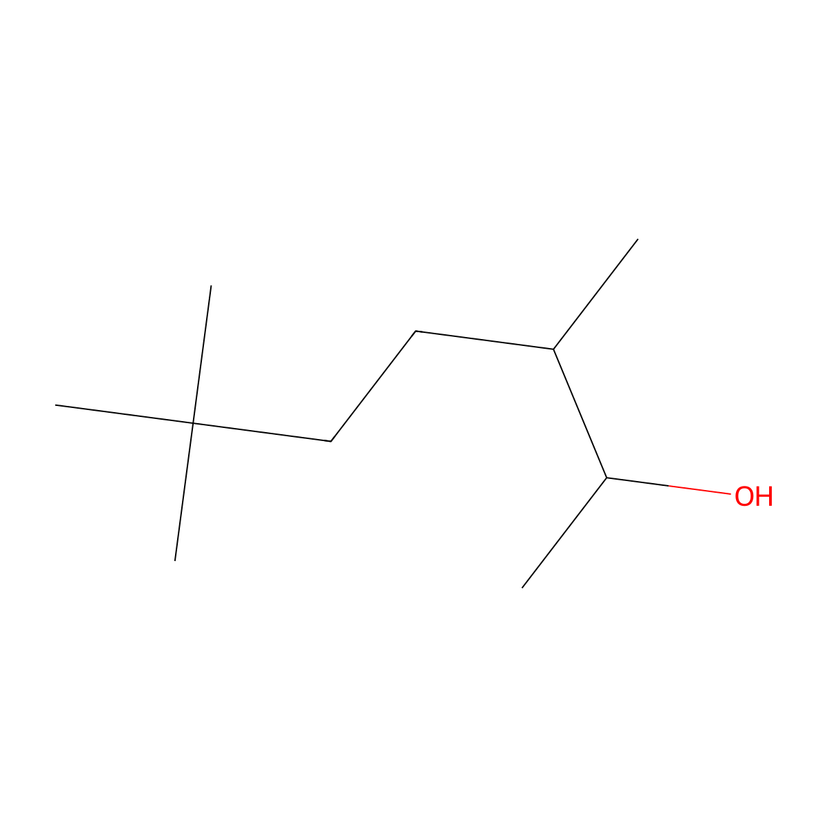 3,6,6-Trimethylheptan-2-ol molecular structure, CAS 1250201-02-5