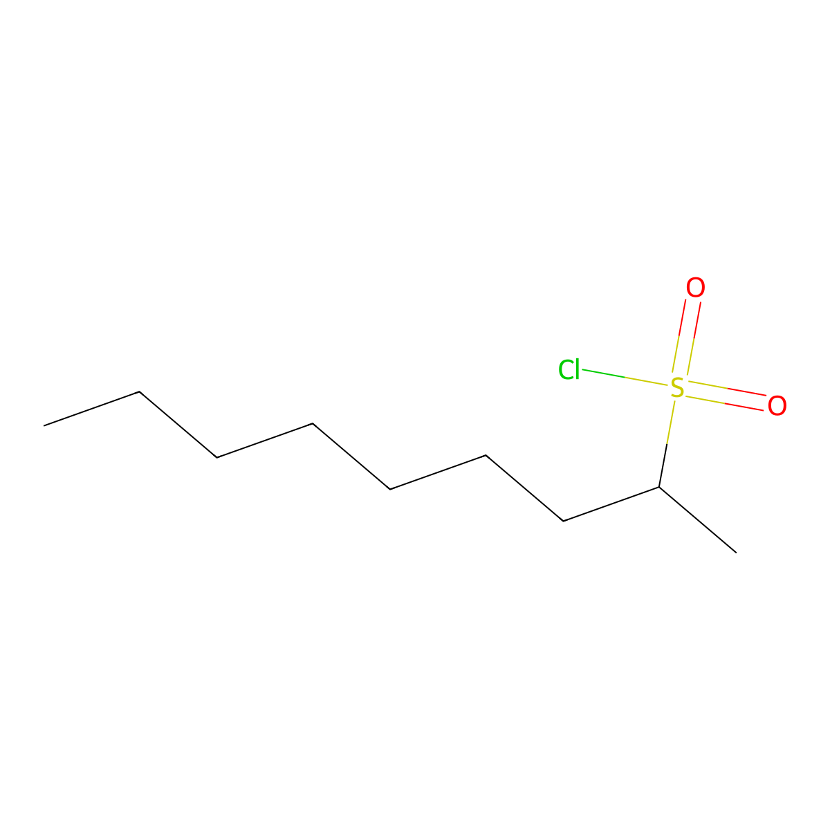 Nonane-2-sulfonyl chloride molecular structure, CAS 1250201-40-1