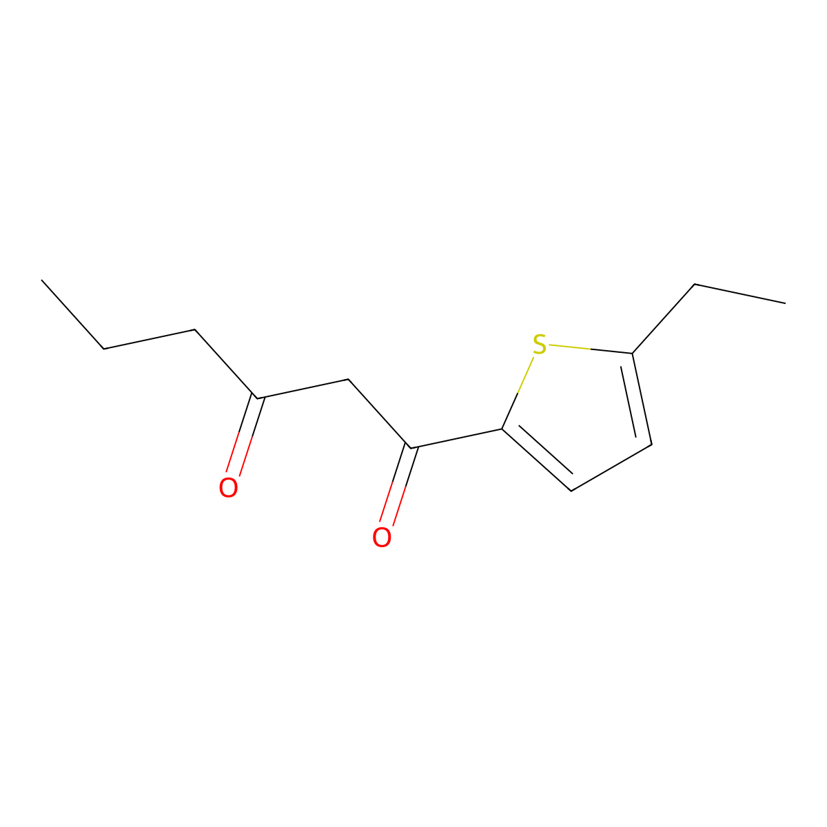 1-(5-Ethylthiophen-2-yl)hexane-1,3-dione molecular structure, CAS 1250208-24-2