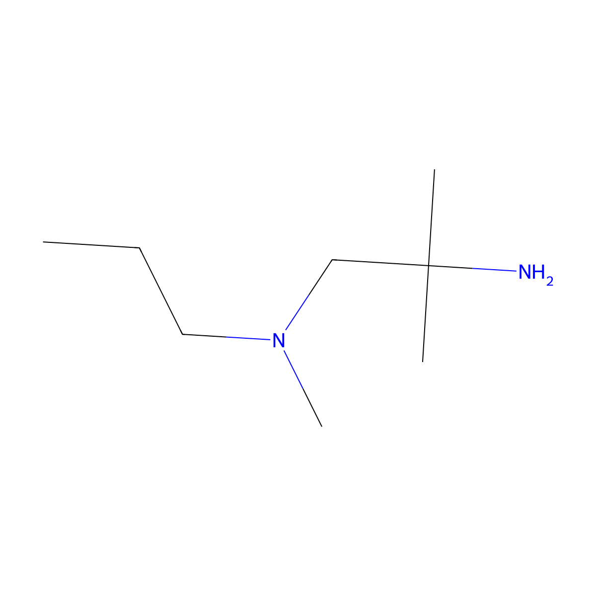 (2-Amino-2-methylpropyl)(methyl)propylamine molecular structure, CAS 1250212-75-9