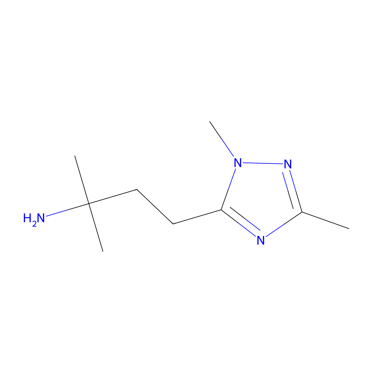 4-(1,3-Dimethyl-1h-1,2,4-triazol-5-yl)-2-methylbutan-2-amine molecular structure, CAS 1250219-34-1
