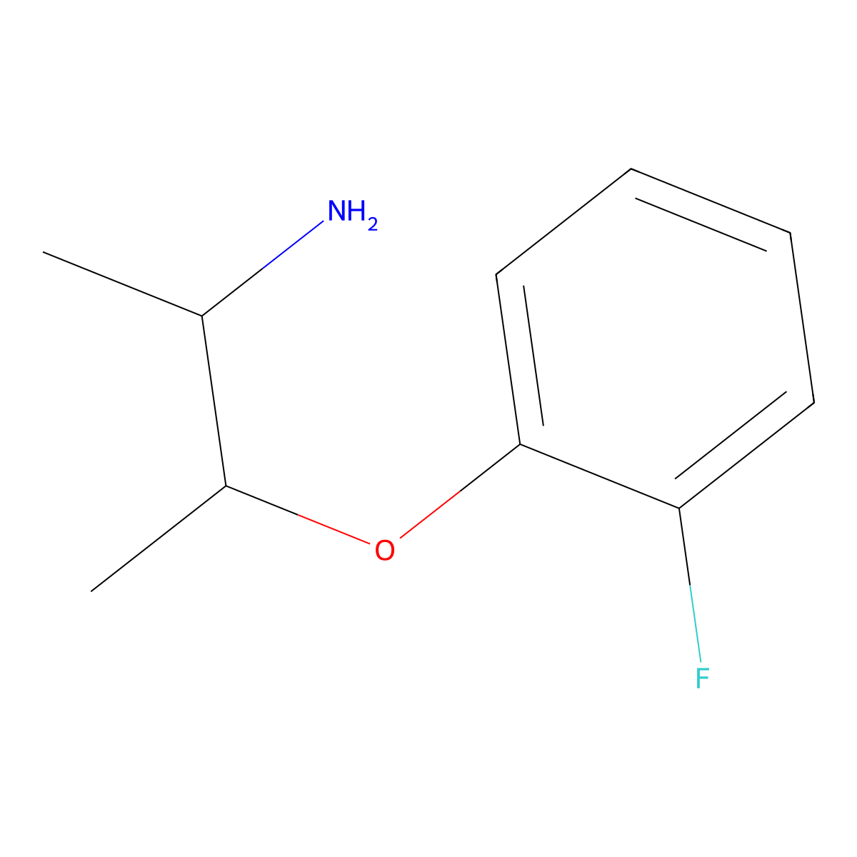 1-[(3-Aminobutan-2-yl)oxy]-2-fluorobenzene molecular structure, CAS 1250220-60-0