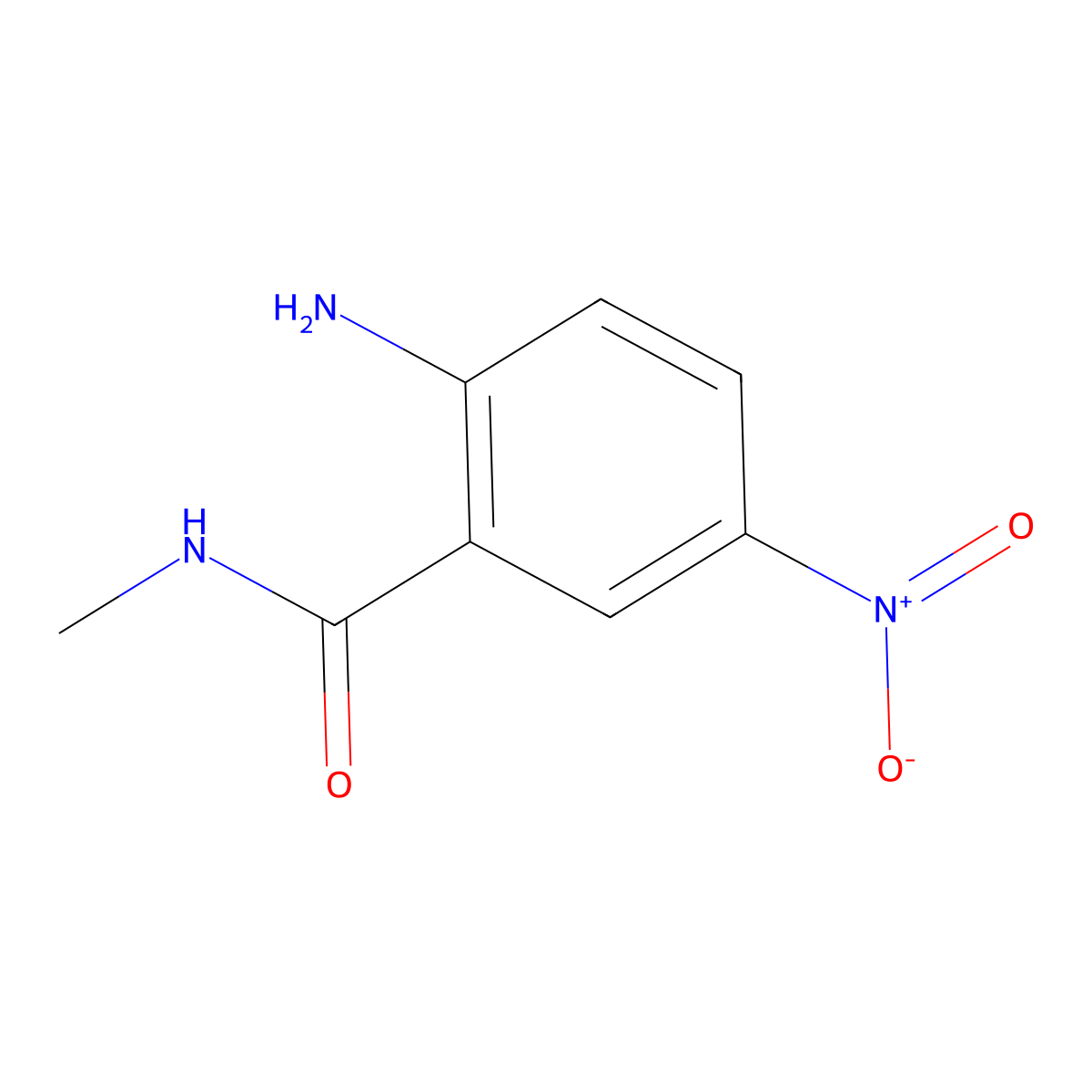 2-amino-N-methyl-5-nitrobenzamide molecular structure, CAS 1250225-75-2