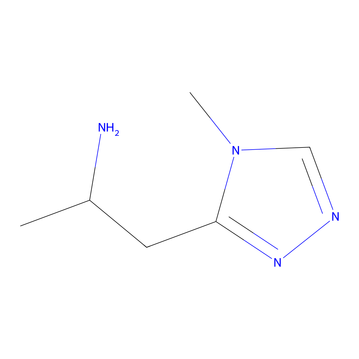 1-(4-Methyl-4h-1,2,4-triazol-3-yl)propan-2-amine molecular structure, CAS 1250225-93-4