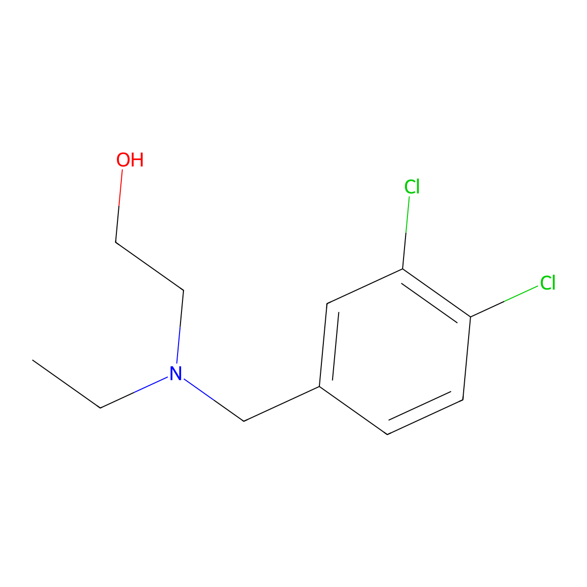 2-[(3,4-Dichloro-benzyl)-ethyl-amino]-ethanol molecular structure, CAS 1250227-82-7