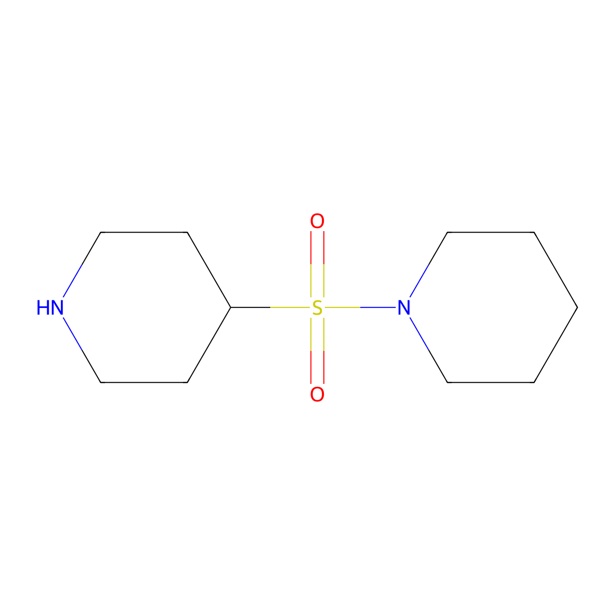 4-(Piperidine-1-sulfonyl)piperidine molecular structure, CAS 1250228-36-4