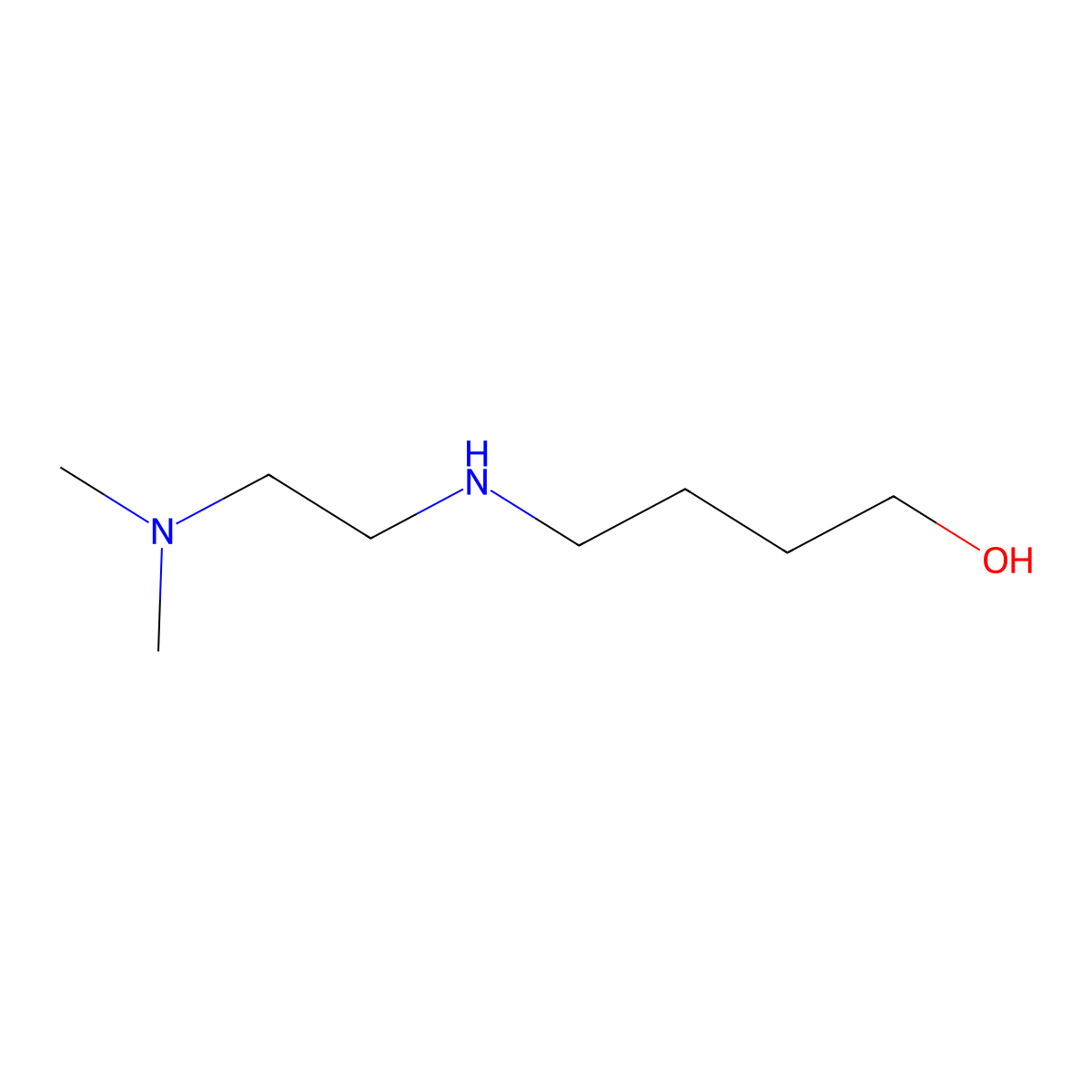 4-((2-(Dimethylamino)ethyl)amino)butan-1-ol molecular structure, CAS 1250231-78-7