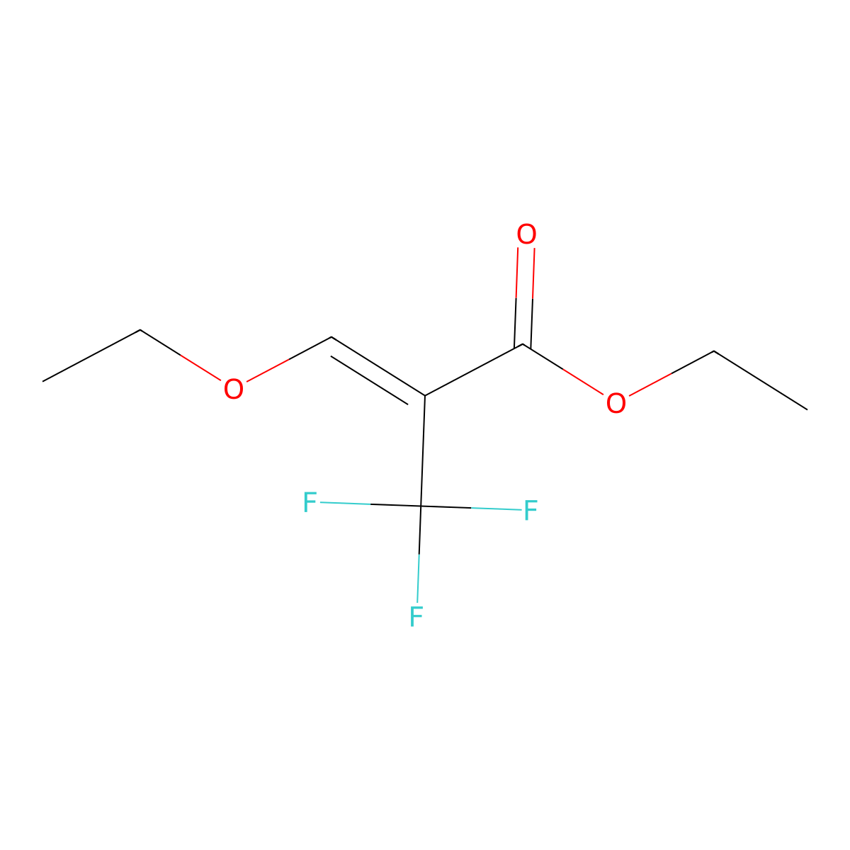 Ethyl 3-Ethoxy-2-(trifluoromethyl)acrylate molecular structure, CAS 125024-12-6