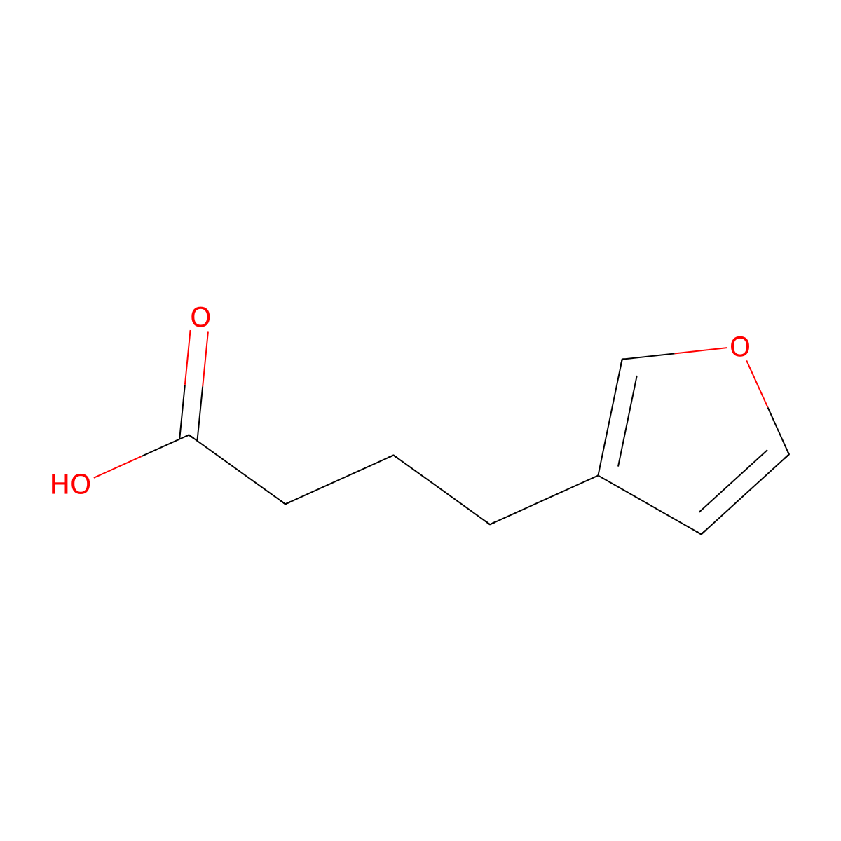 4-(Furan-3-yl)butanoic acid molecular structure, CAS 1250265-39-4