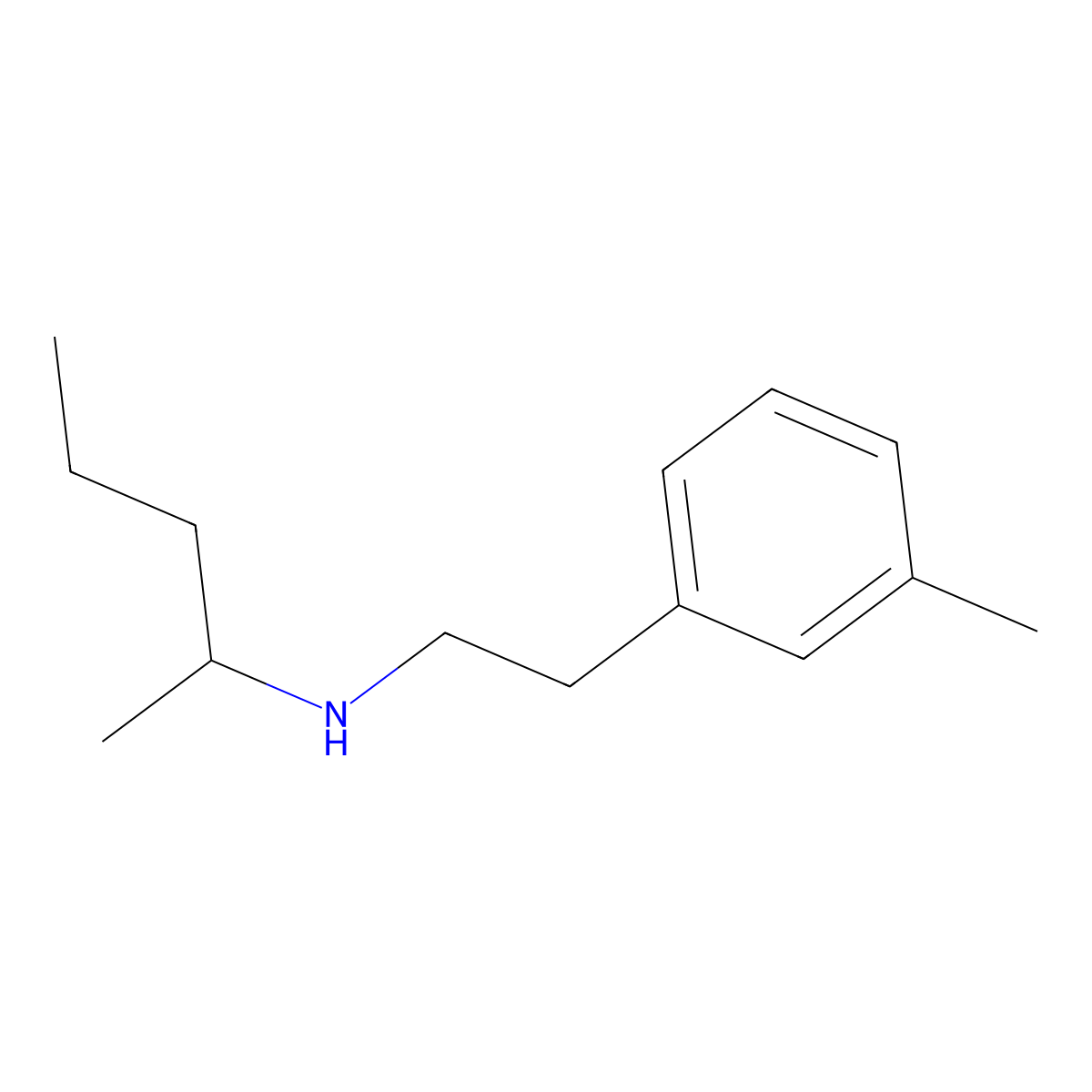 n-(3-Methylphenethyl)pentan-2-amine molecular structure, CAS 1250270-28-0