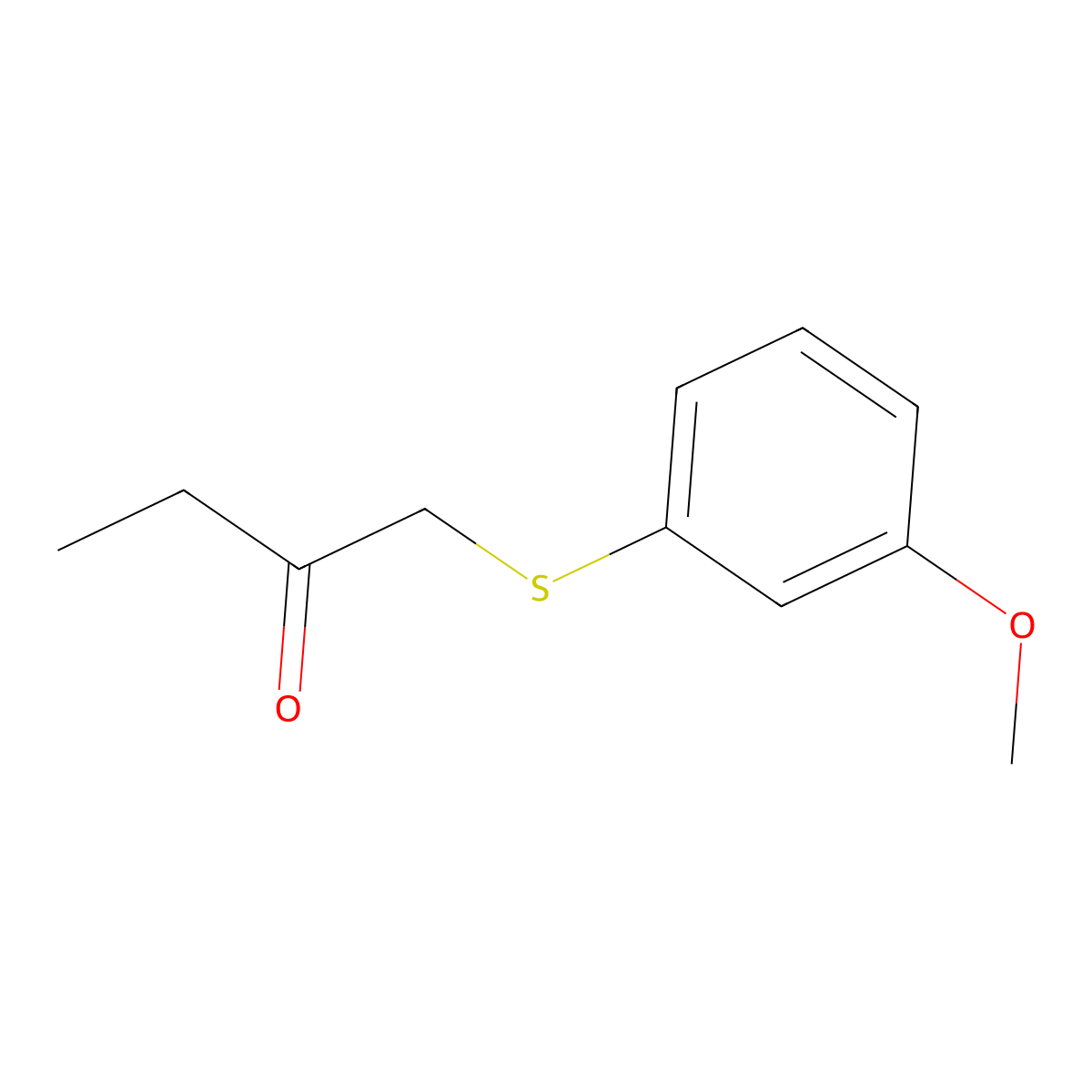 1-((3-Methoxyphenyl)thio)butan-2-one molecular structure, CAS 1250271-76-1