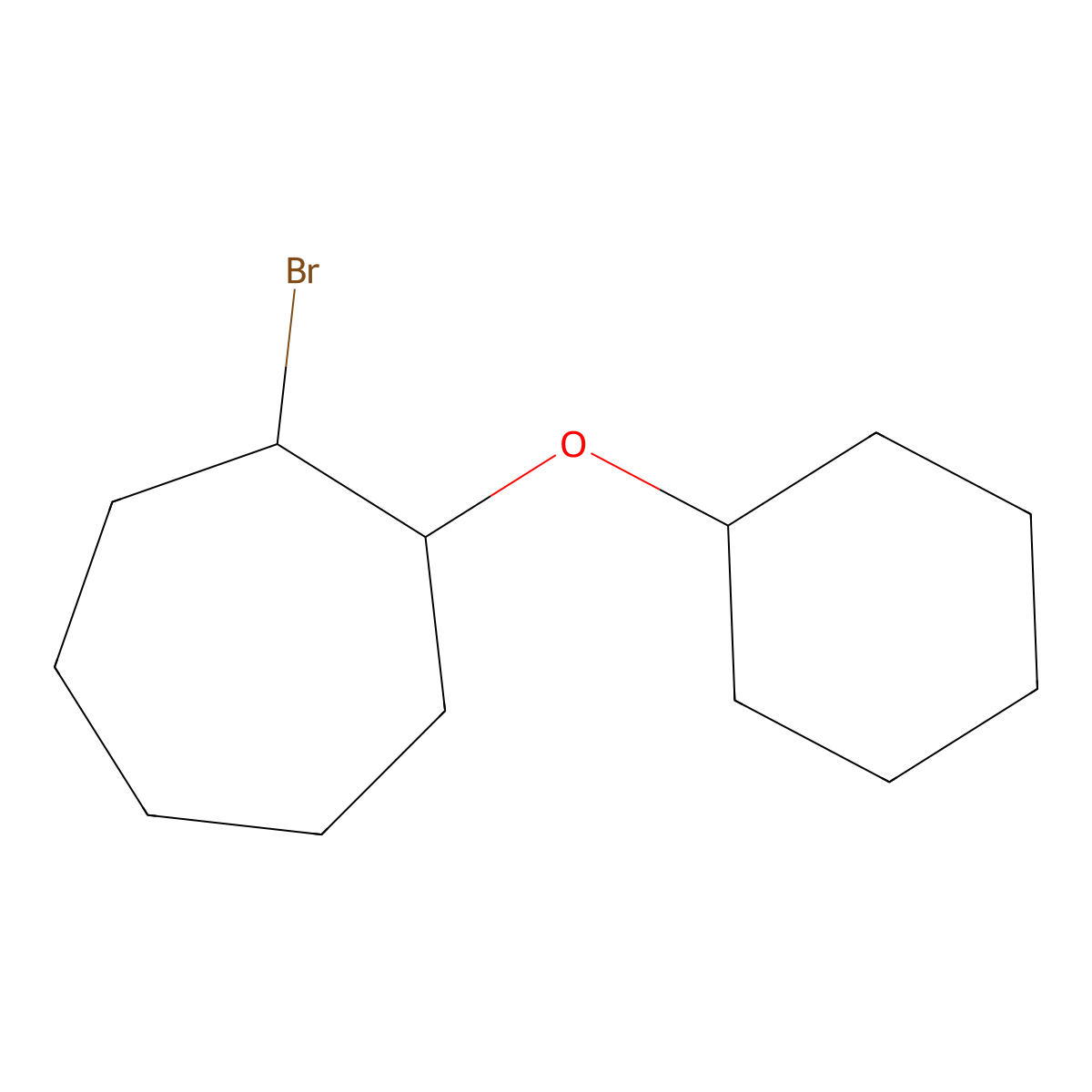 1-Bromo-2-(cyclohexyloxy)cycloheptane molecular structure, CAS 1250273-06-3