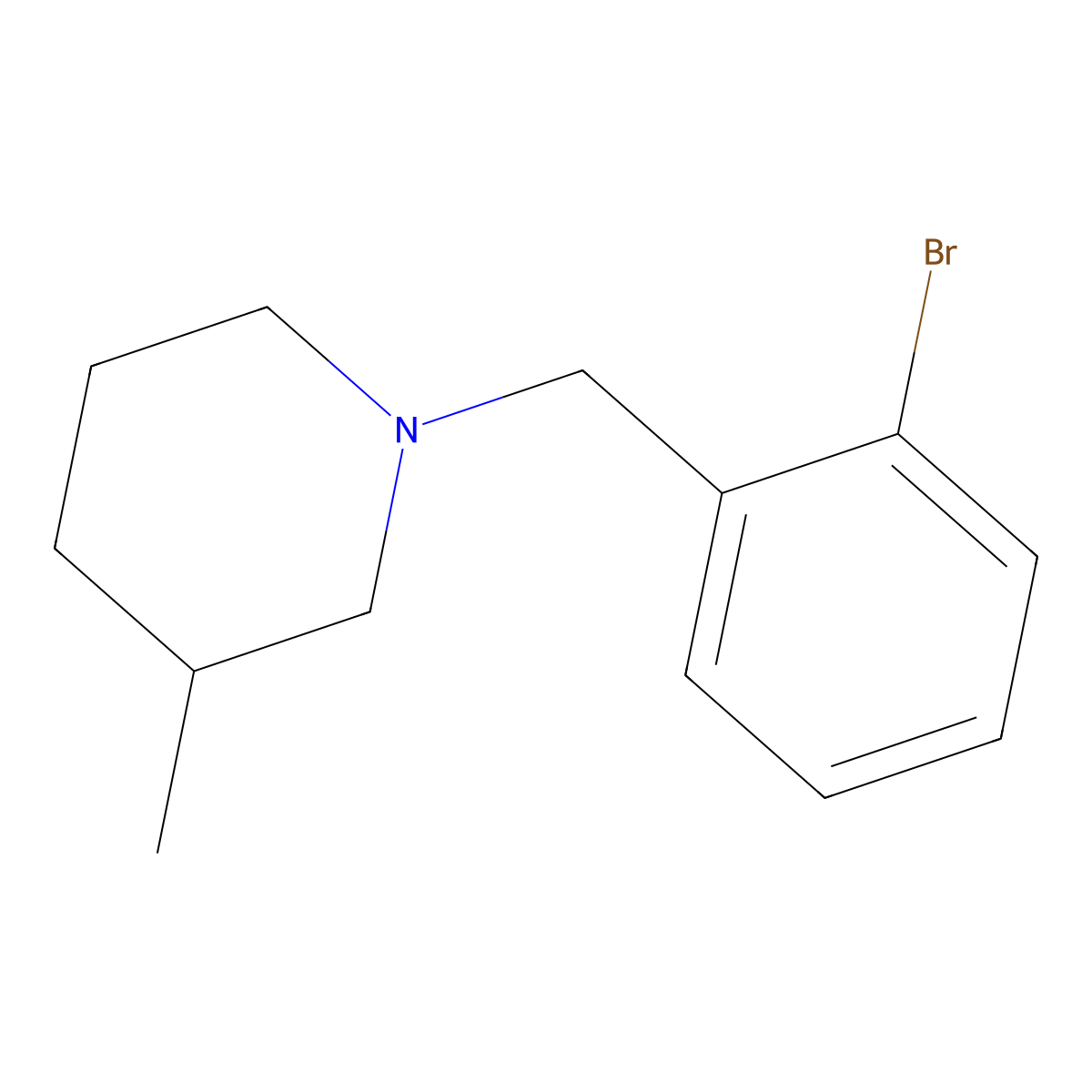 1-(2-Bromobenzyl)-3-methylpiperidine molecular structure, CAS 1250274-20-4